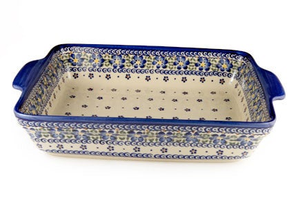 Detail image of Vena Spring Blossom Large Bakeware — Polish Pottery