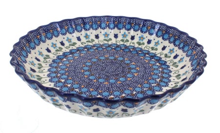 Vena Savannah Pie Plate — Polish Pottery