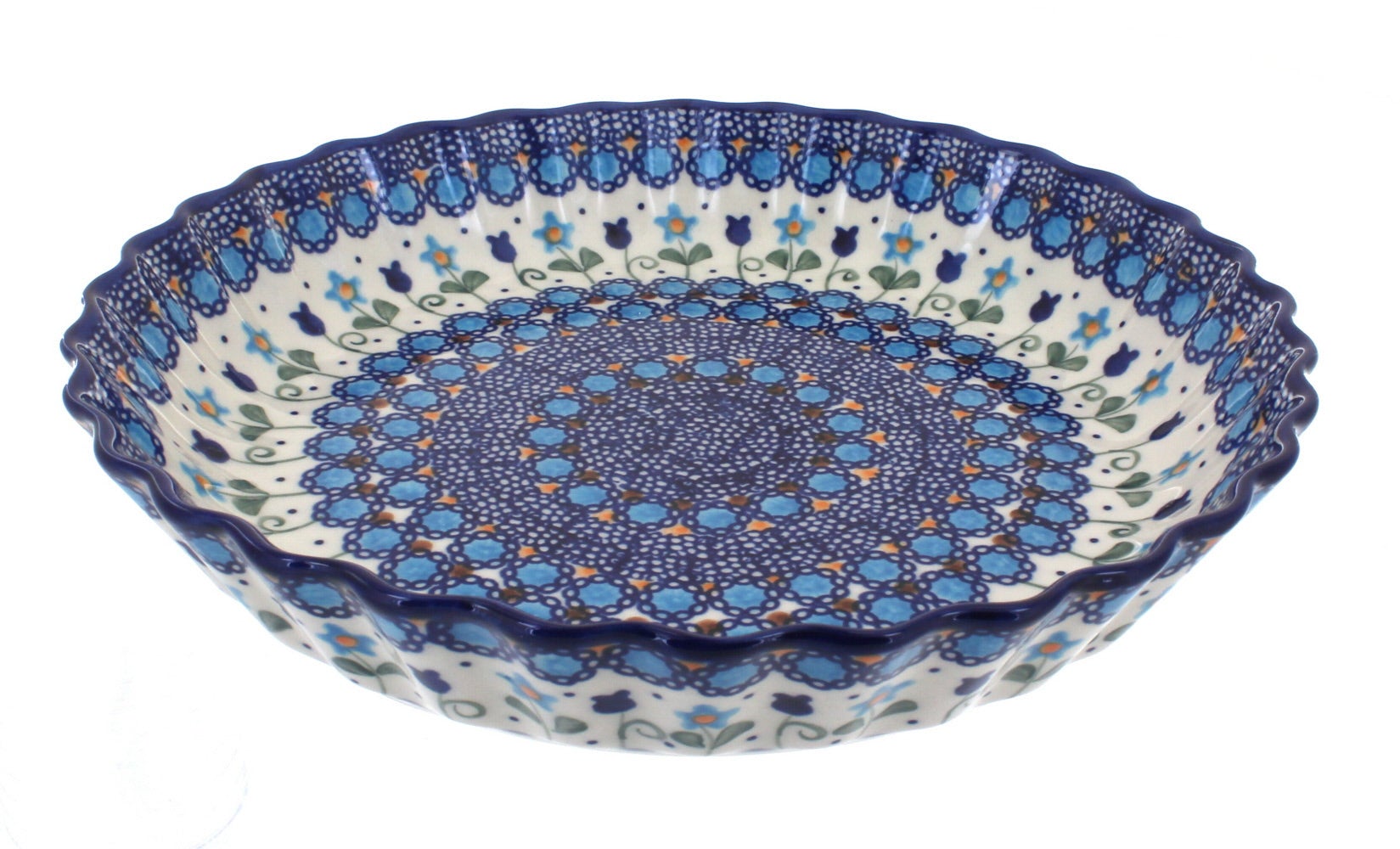 Vena Savannah Pie Plate — Polish Pottery