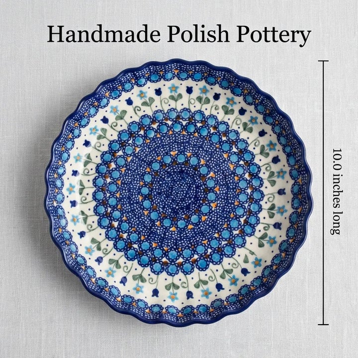 Vena Savannah Pie Plate — Polish Pottery