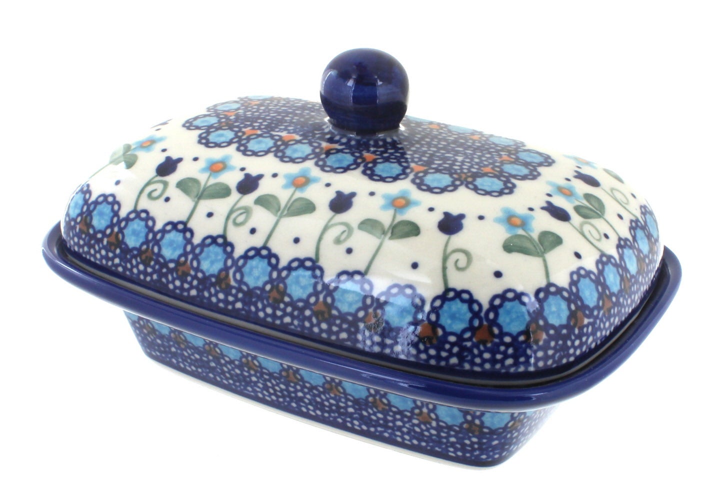 Vena Savannah Butter Dish — Polish Pottery
