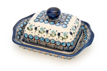 Vena Savannah Butter Dish — Polish Pottery