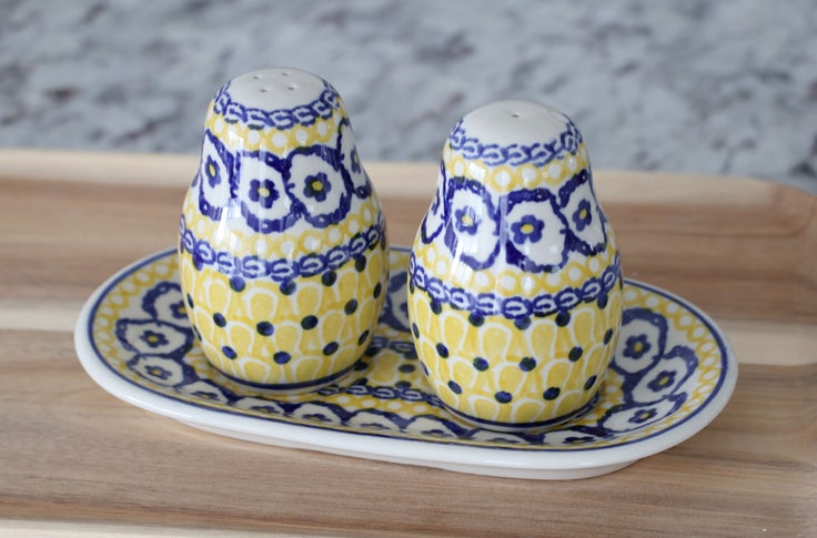 Detail image of Ceramika Artystyczna Salt & Pepper Shaker — Polish Pottery