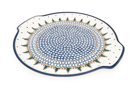 Detail image of Ceramika Artystyczna Rustic Pines Large Serving Piece — Polish Pottery