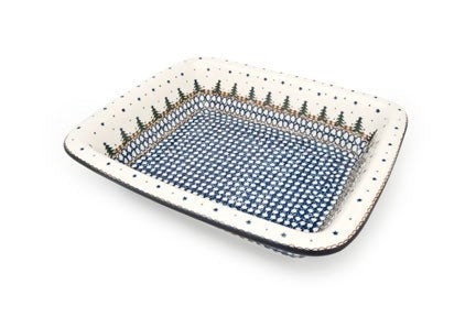 Detail image of Ceramika Artystyczna Rustic Pines Medium Bakeware — Polish Pottery