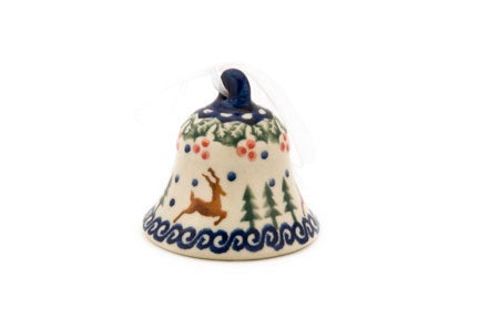Detail image of Vena Reindeer Delight Décor — Polish Pottery