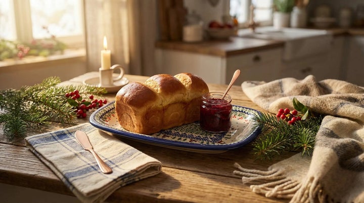 Vena Reindeer Delight Medium Serving Piece — Polish Pottery
