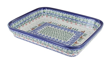 Vena Reindeer Delight Small Bakeware — Polish Pottery
