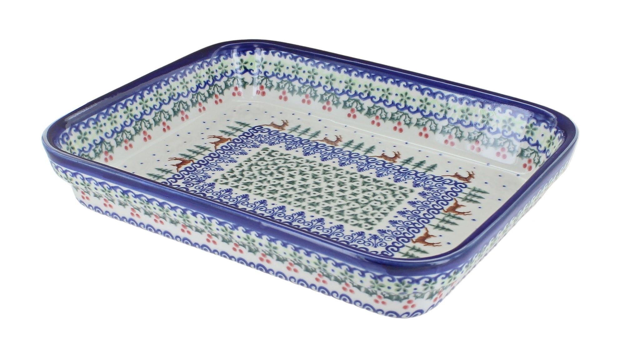 Vena Reindeer Delight Small Bakeware — Polish Pottery