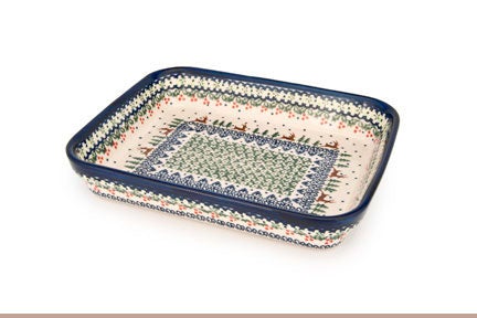 Vena Reindeer Delight Small Bakeware — Polish Pottery
