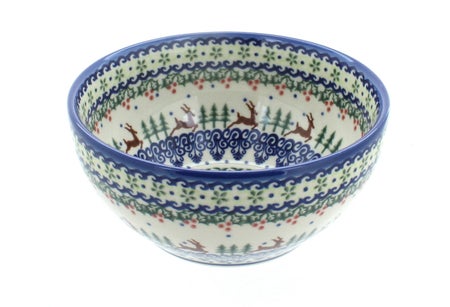 Vena Reindeer Delight Dining Plates & Bowls — Polish Pottery