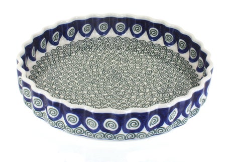Ceramika Artystyczna Peacock Swirl Specialty Bakeware — Polish Pottery
