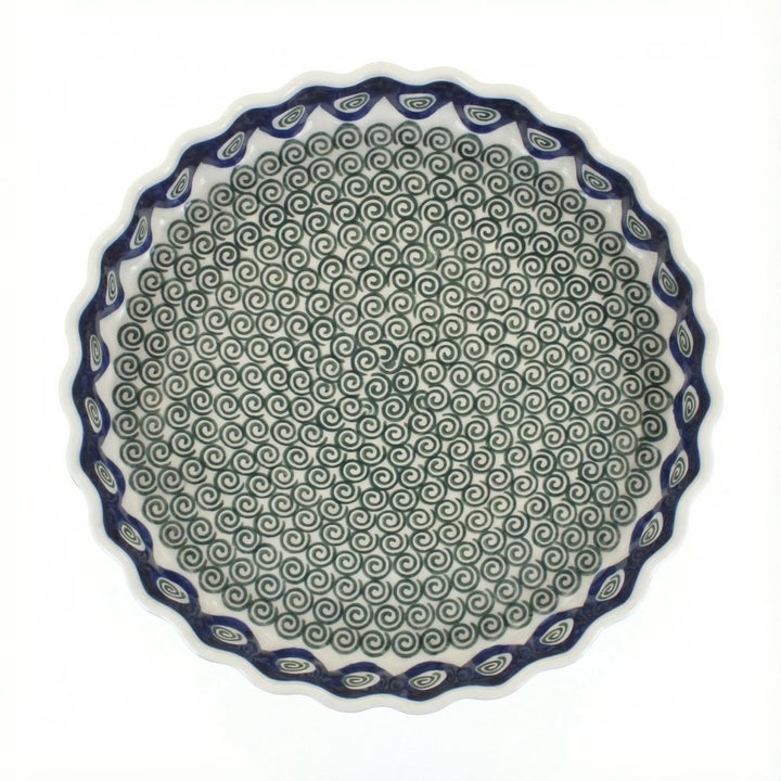 Ceramika Artystyczna Peacock Swirl Specialty Bakeware — Polish Pottery