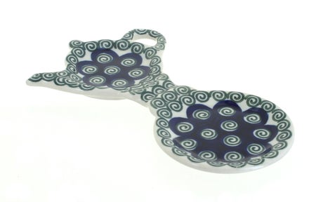 Ceramika Artystyczna Peacock Swirl Coffee & Tea Accessories — Polish Pottery