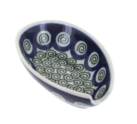 Ceramika Artystyczna Peacock Swirl Countertop Accessories — Polish Pottery