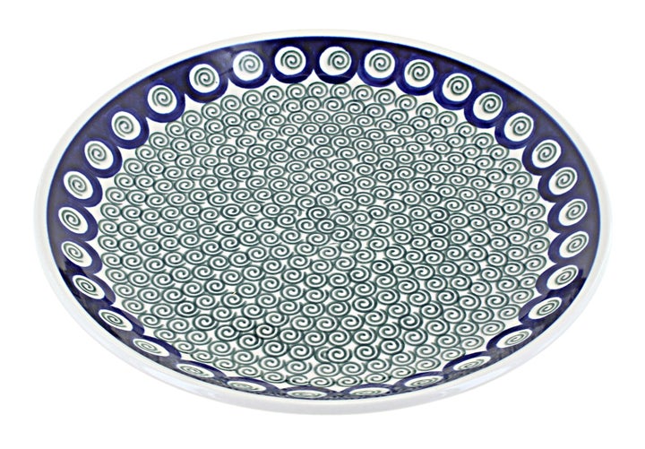 Ceramika Artystyczna Peacock Swirl Dining Plates & Bowls — Polish Pottery