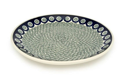Ceramika Artystyczna Peacock Swirl Dining Plates & Bowls — Polish Pottery