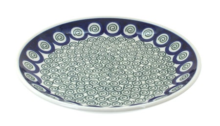 Ceramika Artystyczna Peacock Swirl Dining Plates & Bowls — Polish Pottery