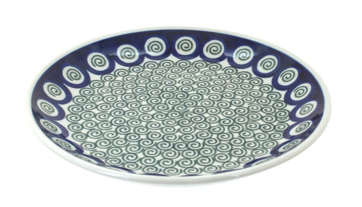 Ceramika Artystyczna Peacock Swirl Dining Plates & Bowls — Polish Pottery