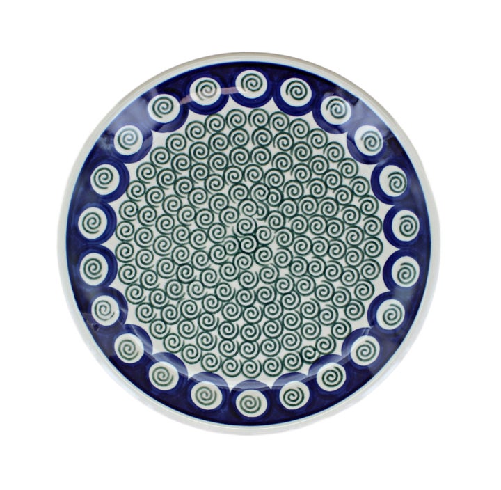 Ceramika Artystyczna Peacock Swirl Dining Plates & Bowls — Polish Pottery