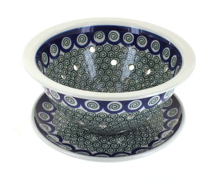 Ceramika Artystyczna Peacock Swirl Countertop Accessories — Polish Pottery