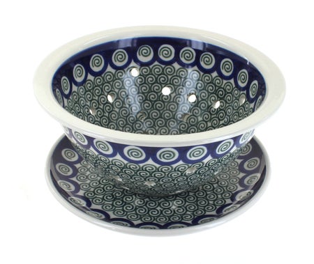 Ceramika Artystyczna Peacock Swirl Countertop Accessories — Polish Pottery