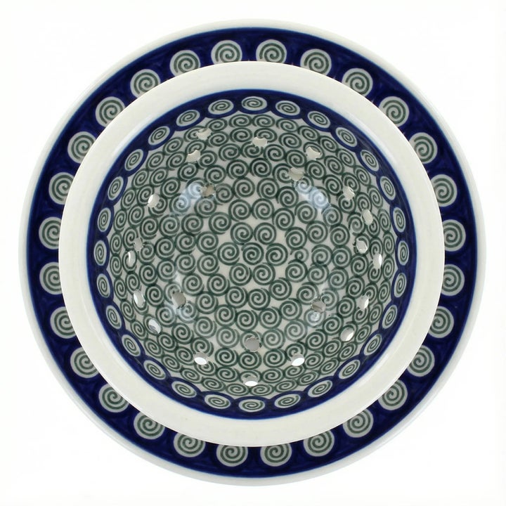 Ceramika Artystyczna Peacock Swirl Countertop Accessories — Polish Pottery