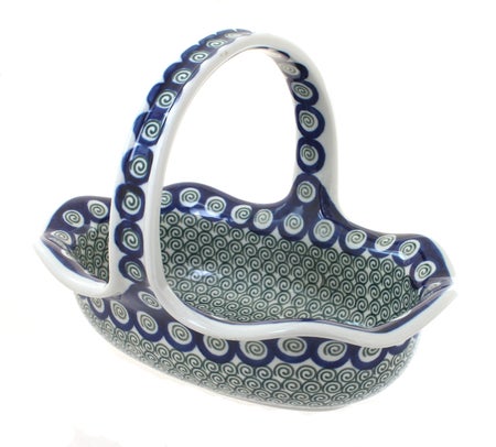 Ceramika Artystyczna Peacock Swirl Décor — Polish Pottery