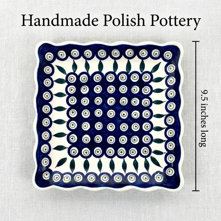 Detail image of Zaklady Peacock Dining Plates & Bowls — Polish Pottery