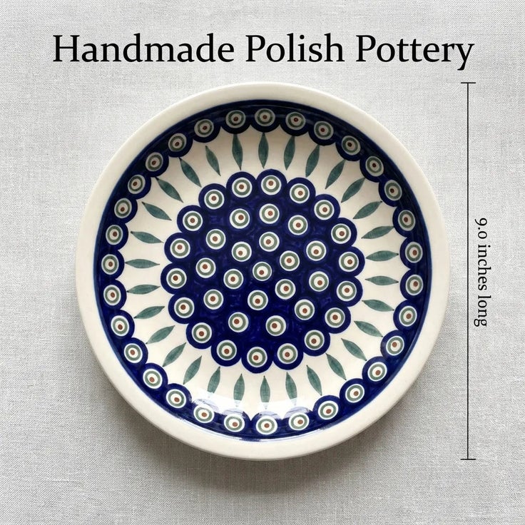 Detail image of Zaklady Peacock Dining Plates & Bowls — Polish Pottery