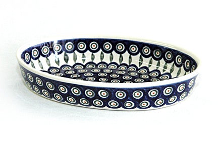 Detail image of Zaklady Peacock Small Bakeware — Polish Pottery