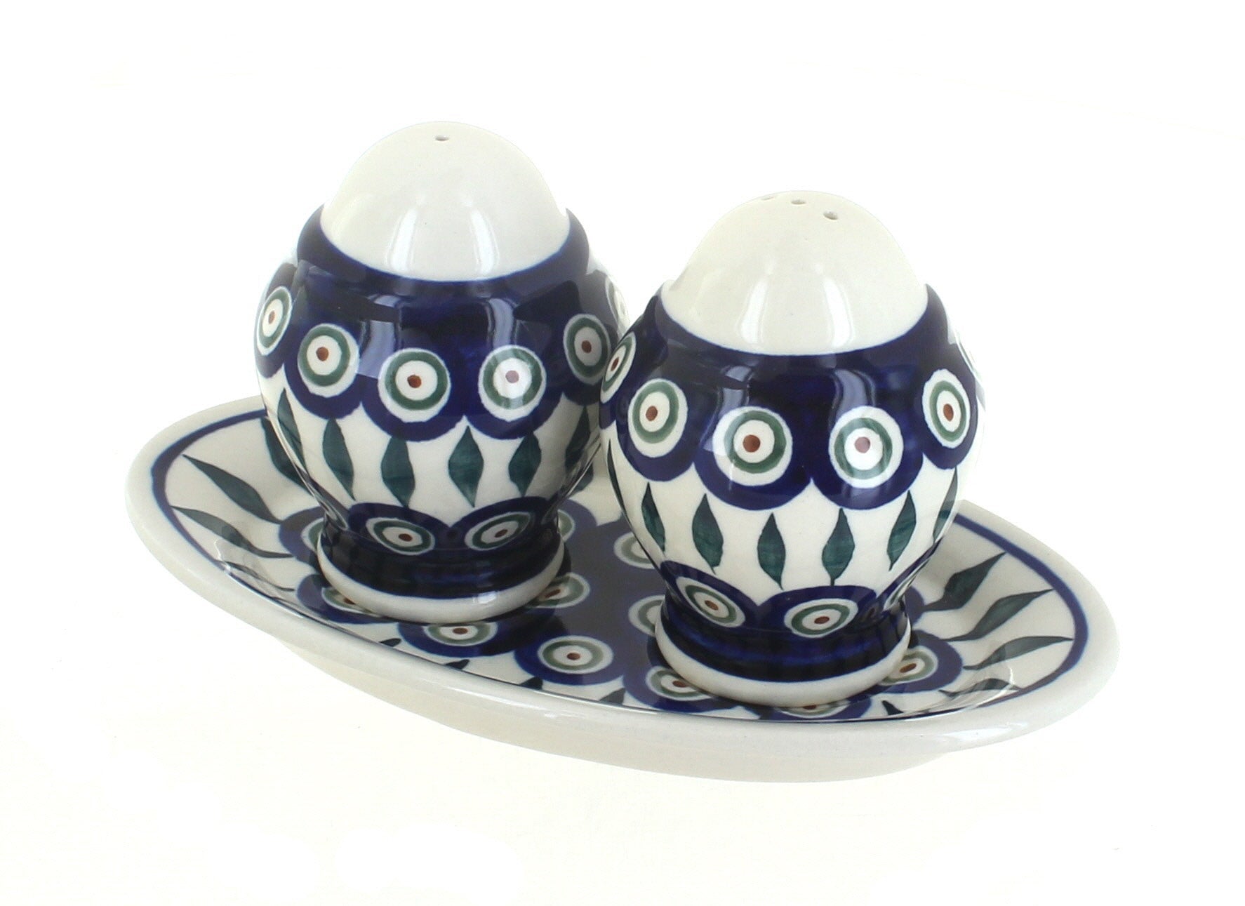 Zaklady Peacock Salt & Pepper Shaker — Polish Pottery