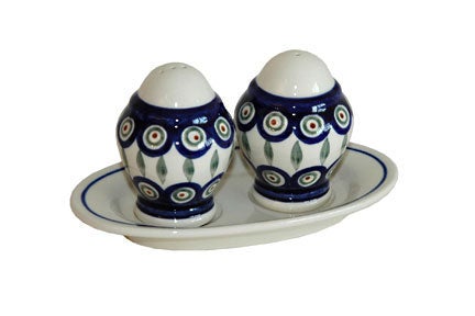 Zaklady Peacock Salt & Pepper Shaker — Polish Pottery