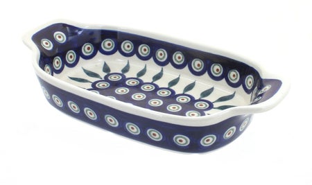 Zaklady Peacock Small Serving Piece — Polish Pottery