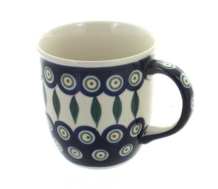 Zaklady Peacock Mug — Polish Pottery