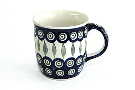 Zaklady Peacock Mug — Polish Pottery