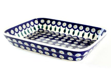 Detail image of Zaklady Peacock Small Bakeware — Polish Pottery