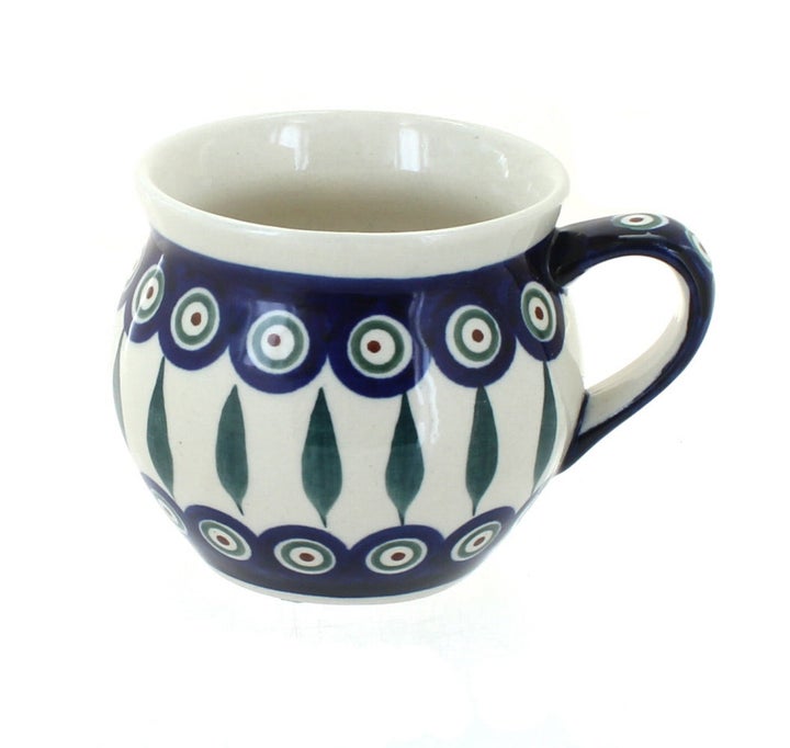Zaklady Peacock Mug — Polish Pottery