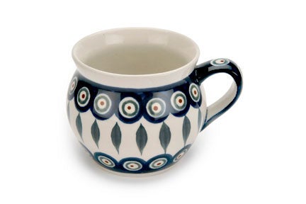 Zaklady Peacock Mug — Polish Pottery