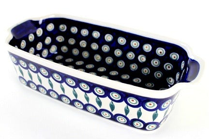 Detail image of Zaklady Peacock Loaf Baker — Polish Pottery
