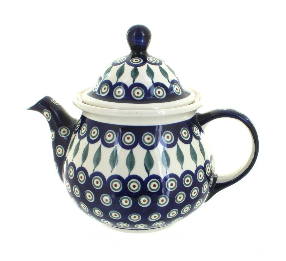 Zaklady Peacock Teapot — Polish Pottery