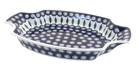 Zaklady Peacock Large Serving Piece — Polish Pottery