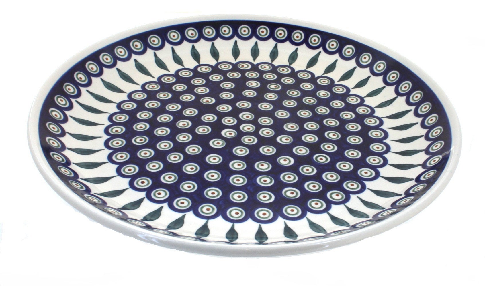 Zaklady Peacock Large Serving Piece — Polish Pottery