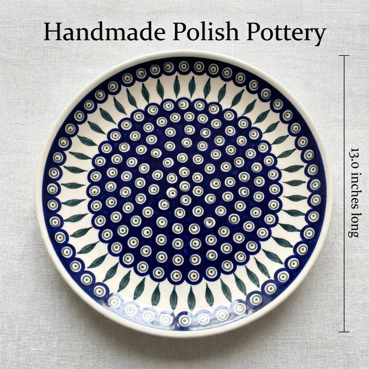 Zaklady Peacock Large Serving Piece — Polish Pottery