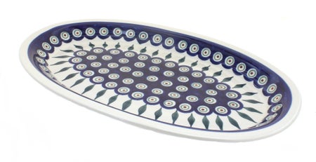 Zaklady Peacock Large Serving Piece — Polish Pottery