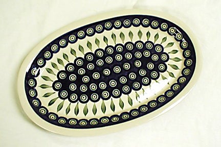 Zaklady Peacock Large Serving Piece — Polish Pottery