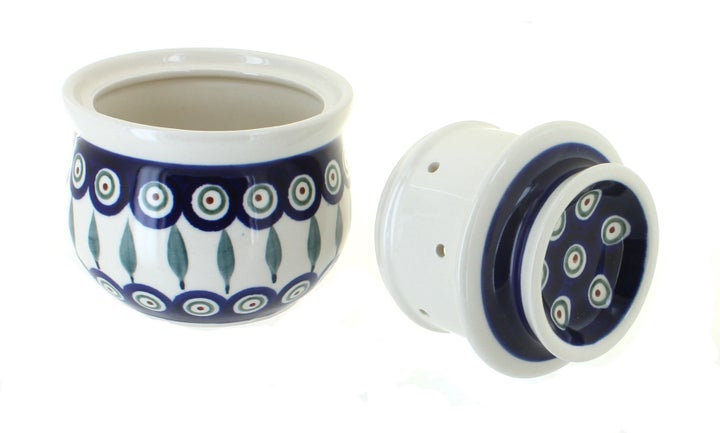 Zaklady Peacock Butter Dish — Polish Pottery