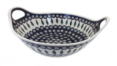 Zaklady Peacock Large Serving Piece — Polish Pottery