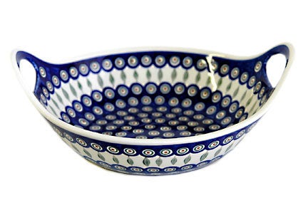 Zaklady Peacock Large Serving Piece — Polish Pottery