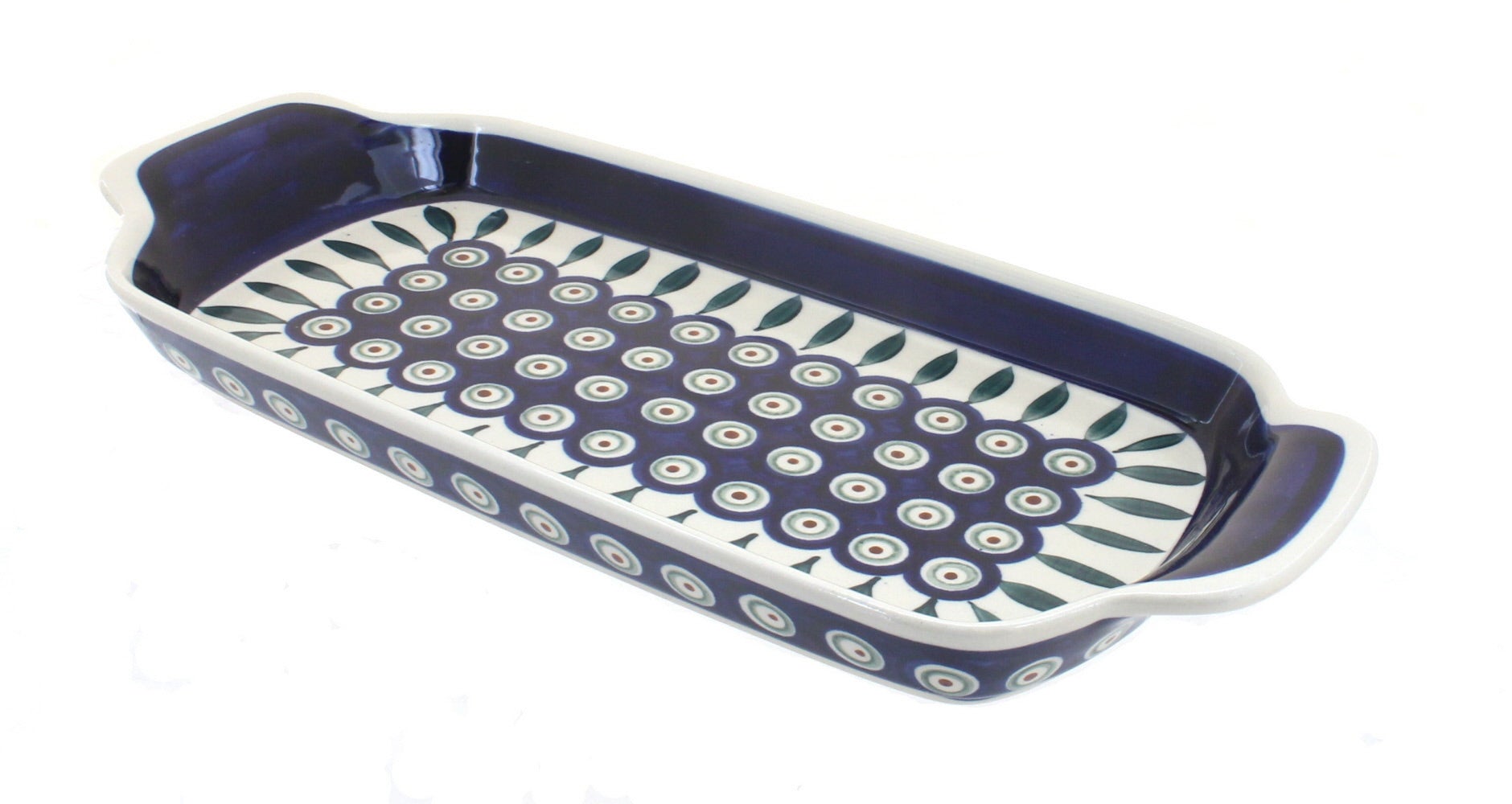 Zaklady Peacock Medium Serving Piece — Polish Pottery